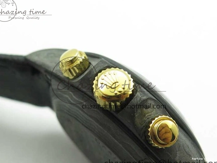 0210 Daytona DIW Carbon OMF Best Edition Carbon Dial on Black Leather Strap A Bright 2836